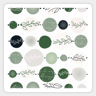 abstract circles pattern stone green Sticker